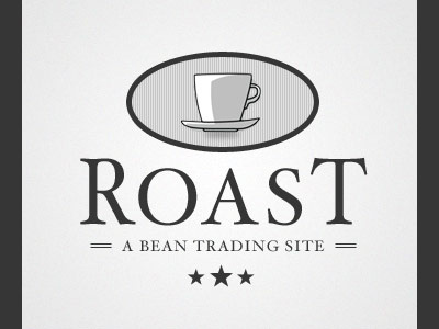 Roast — A Bean Trading Site beans coffee concept logo website