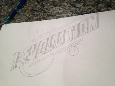 Revolution Lettering handmade lettering revolution typography