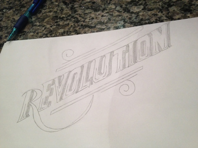 Revolution Lettering