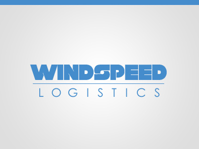Windspeed Logistics Logo blue logistics logo speed wind