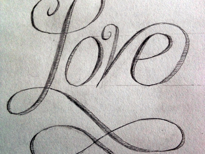 Valentine's Gift - Love hand lettering love typography valentines