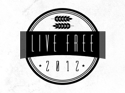 Live Free branding identity logo