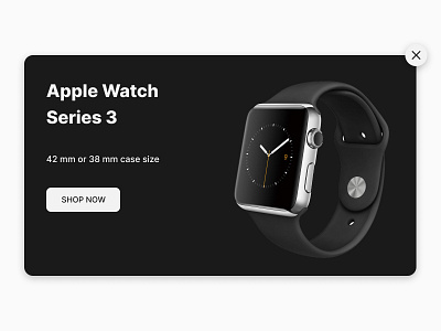 #DailyUI016 - Pop-Up / Overlay apple branding dailychallenge design ecommerce overlay popup ui uidesign uiux uiux dailyachallenge watch