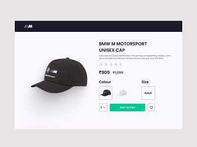 Daily UI #012 - E-Commerce Shop (Single Item)