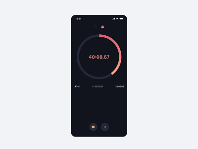 #DailyUI014 - Countdown Timer clock color countdown timer dailychallenge design mobile stopwatch timer ui uidesign uiux uiux dailyachallenge visual
