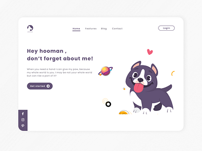 Puppy adoption - Landing page