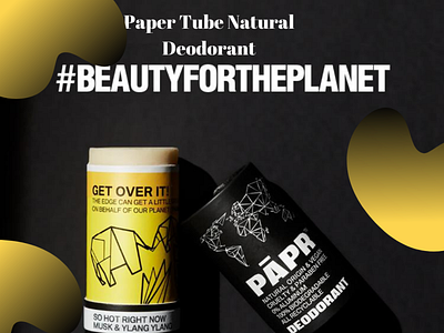 Paper Tube Natural Deodorant beauty deodorant eco natural usa vegan deodorant vegan food