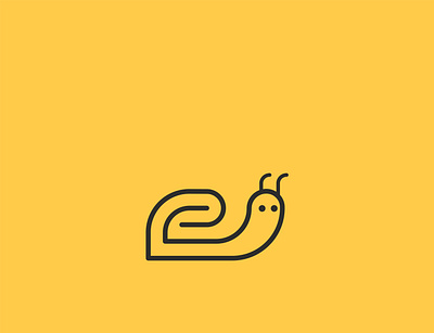 SNAIL LOGO art line logo monoline snail