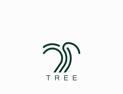 TREE LOGO art line logo monoline