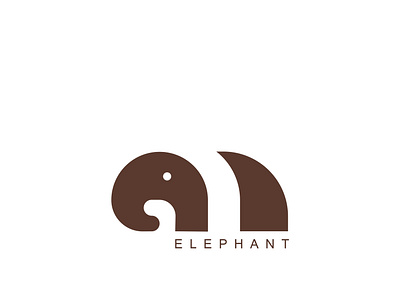 ELEPHANT LOGO abstract art elephant logo pictorial