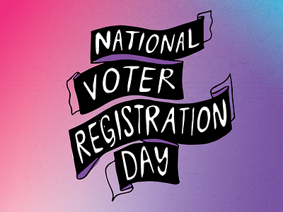 National Voter Registration Day - Sept 22, 2020 illustration voter
