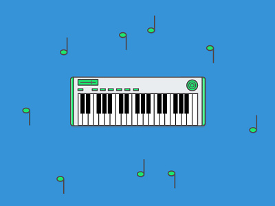 Keyboard icon illustration keyboard music piano vector