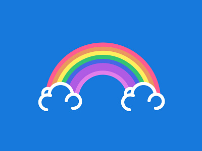 Rainbow icon illustration rainbow the100dayproject vector