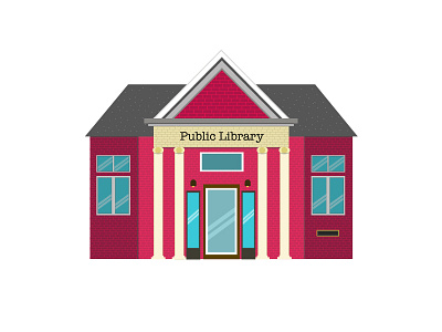 Library icon illustration library study vector