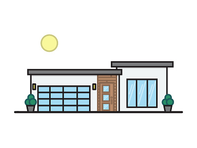 Dream House 01 building dream house home house icon illustration study vector