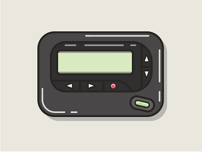 Call Me, Beep Me beeper icon iconography illustration pager retro tech vintage