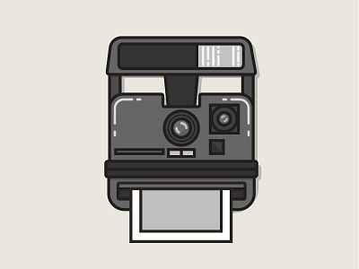 Shake it like a Polaroid picture camera icon iconography illustration polaroid retro vintage