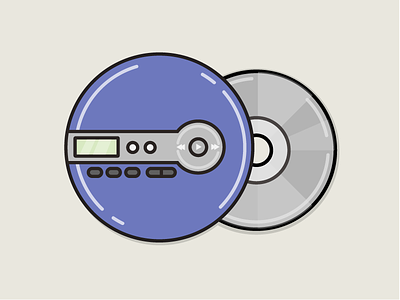 CD Player cd cd player icon iconography illustration retro