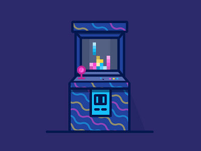 Arcade 80s arcade gaming icon iconography illustration retro tetris