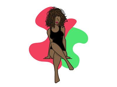 Figure Studies 02 black body brown figure study icon illustration woman women womensday