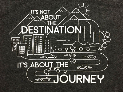 The Journey car car sharing destination getaround illustration journey rental start up t shirt