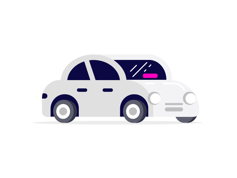 Hop In car drive flat illustration lyft ride transportation