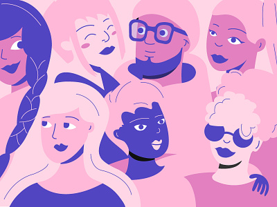 Community car character community diversity illustration inclusion lyft pink rideshare women