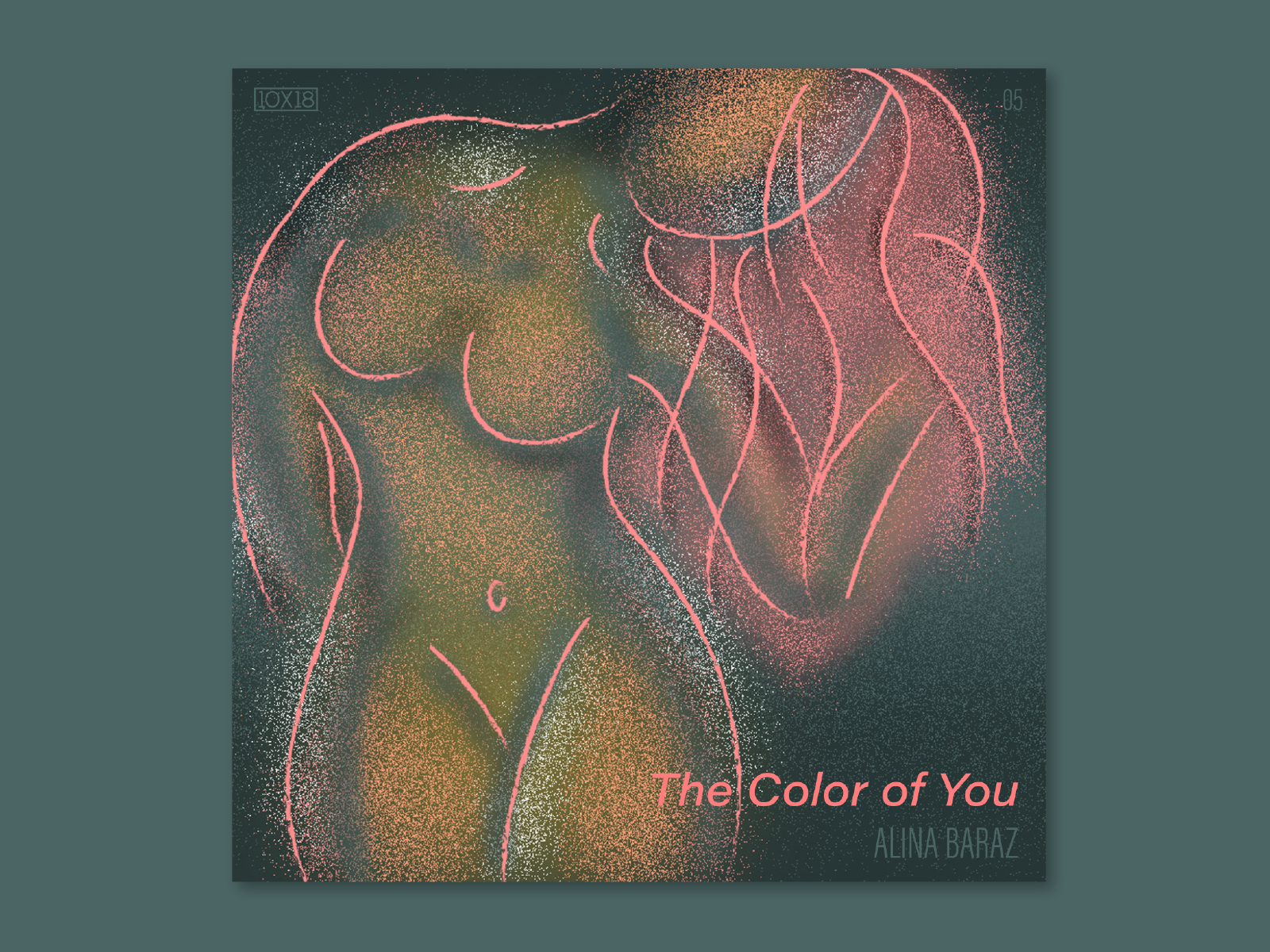 10X18 - 5. Alina Baraz, The Color of You 10x18 album art album cover alina baraz body character female illustration music sexy woman