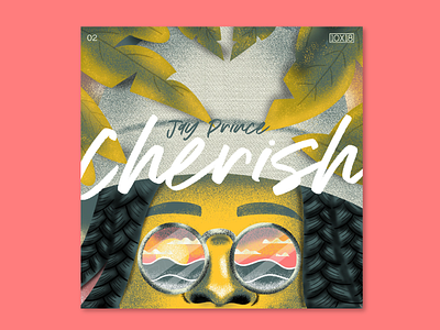 10X18 – 2. Jay Prince, Cherish 10x18 album art album cover illustration leaf music portrait sunset texture