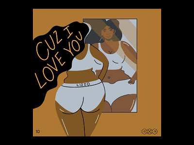 10x19 | 10. Lizzo Cuz I Love You 10x19 album album cover character design illustration ipad pro lizzo procreate