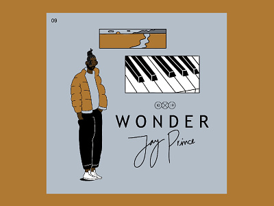 10X19 | 9. Jay Prince, Wonder 10x19 album art album cover character design hiphop illustration ipadpro piano procreate
