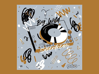 10X19 | 5. Big Wild, Superdream 10x19 album art album cover big wild edm ipad pro music procreate