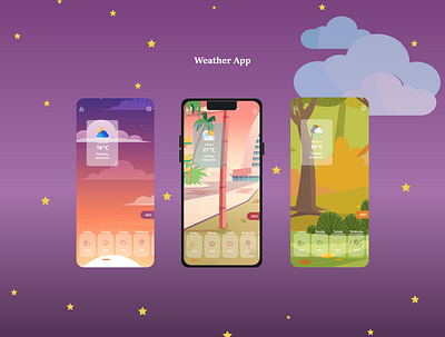 Weather App app ui uiinspiration ux uxreserch weather
