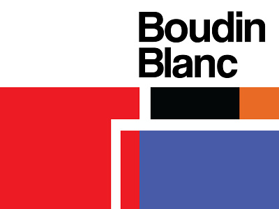 BOUDIN BLANC betamax design illustration vector