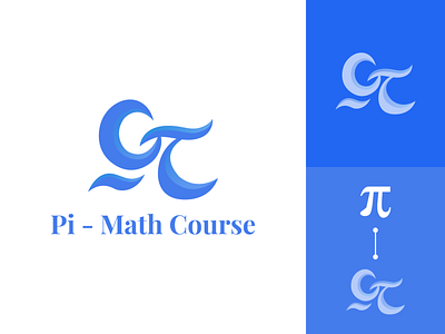 Logo Exploration: Pi - Math Course branding course design flat graphic design institution logo math modern symbol