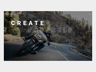 BlackCustoms - Motorcycle Landing Page