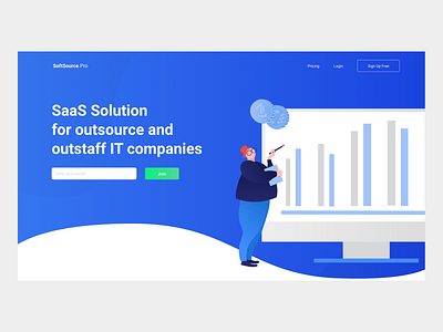 SoftSource - Saas Landing page