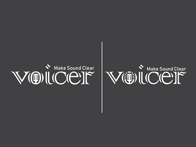 voicer a typography logo logo logo design logo designer typography logo