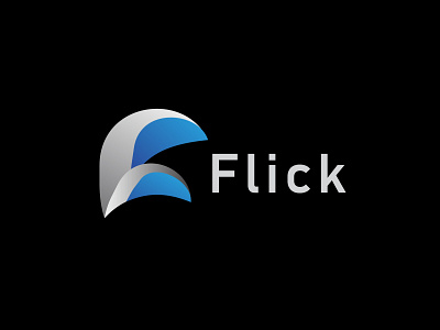 Flick F letter logo