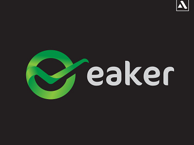 E letter modern logo called eaker