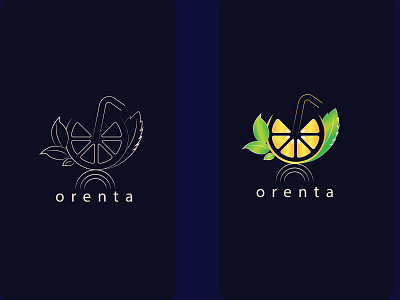 Orenta Logo abstract logo best logo brand logo branding clean creative drinks fresh juice logo logo design logo designer logo idea logodesign logoinspiration minimal logo modern natural juice nature orange