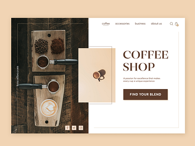 coffee shop coffee design design ux designshot uxui webdesign