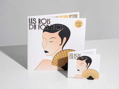 LP and CD | Les Rois du Fox-Trot art deco art direction branding design illustration jazz logo music orchestra record type design typeface typography vinyl vinyl record