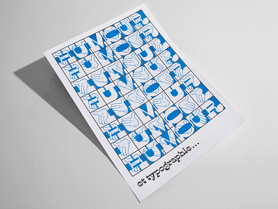 Risograph poster | Humour et typographie art design graphic design illustration poster print risograph typeface typogaphy