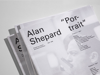 Book design | Alan Shepard's biography