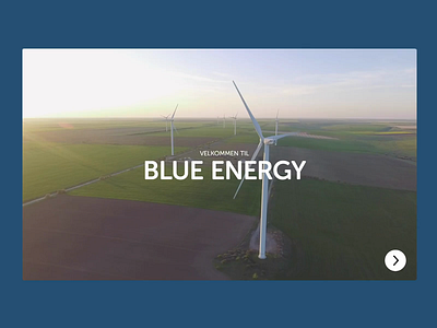 Blue Energy Landingpage design icon minimal vector web website design