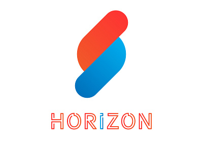 Horizon Logo Design adobe illustrator branding gradient horizon logo logodesign vector