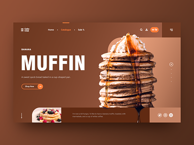 Food Poster（#01 Shots for Practice） baner design food graphicdesign layout muffin poster ui web