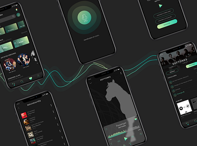 RythmOn | Music App appdesign mobileapp mobileappdesign musicmobileapp ui