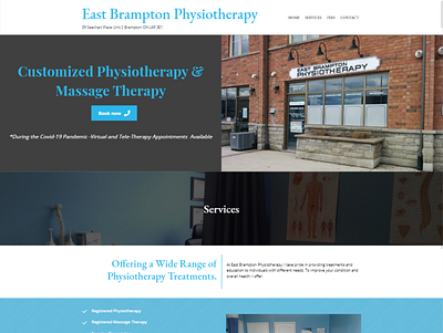 East Brampton Physiotherapy ux web